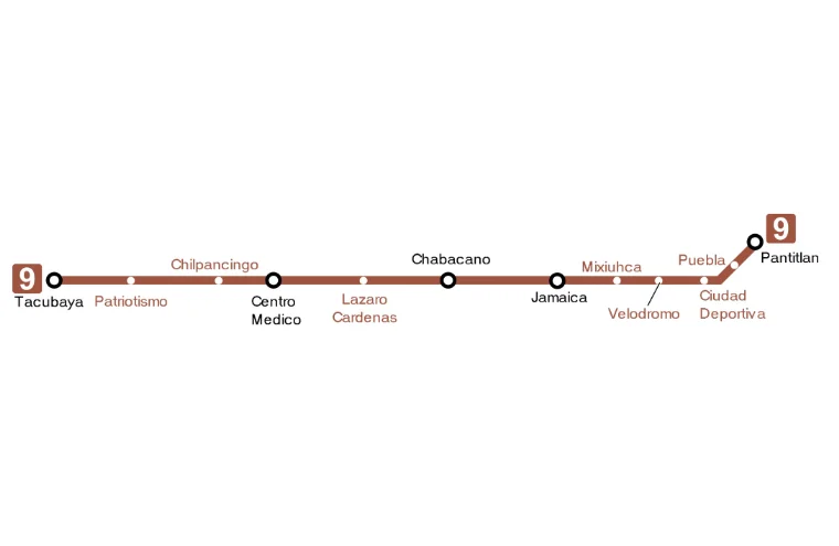 Mapa metro línea 9